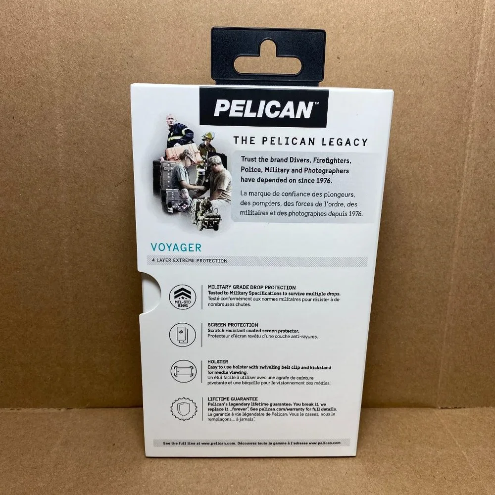 Galaxy S9 Case Pelican Voyager Military Grade Screen Protector and Holster Black